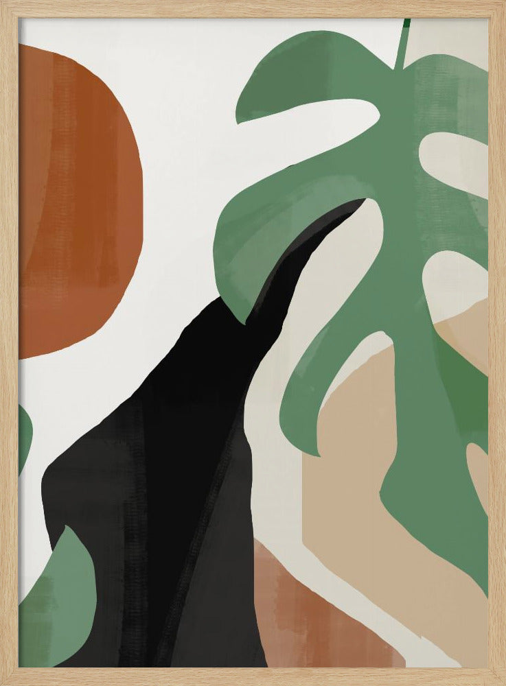 Abstract Art Tropical Leaves | Poster