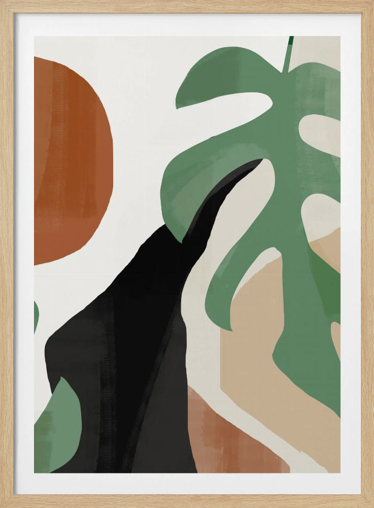 Abstract Art Tropical Leaves | Poster