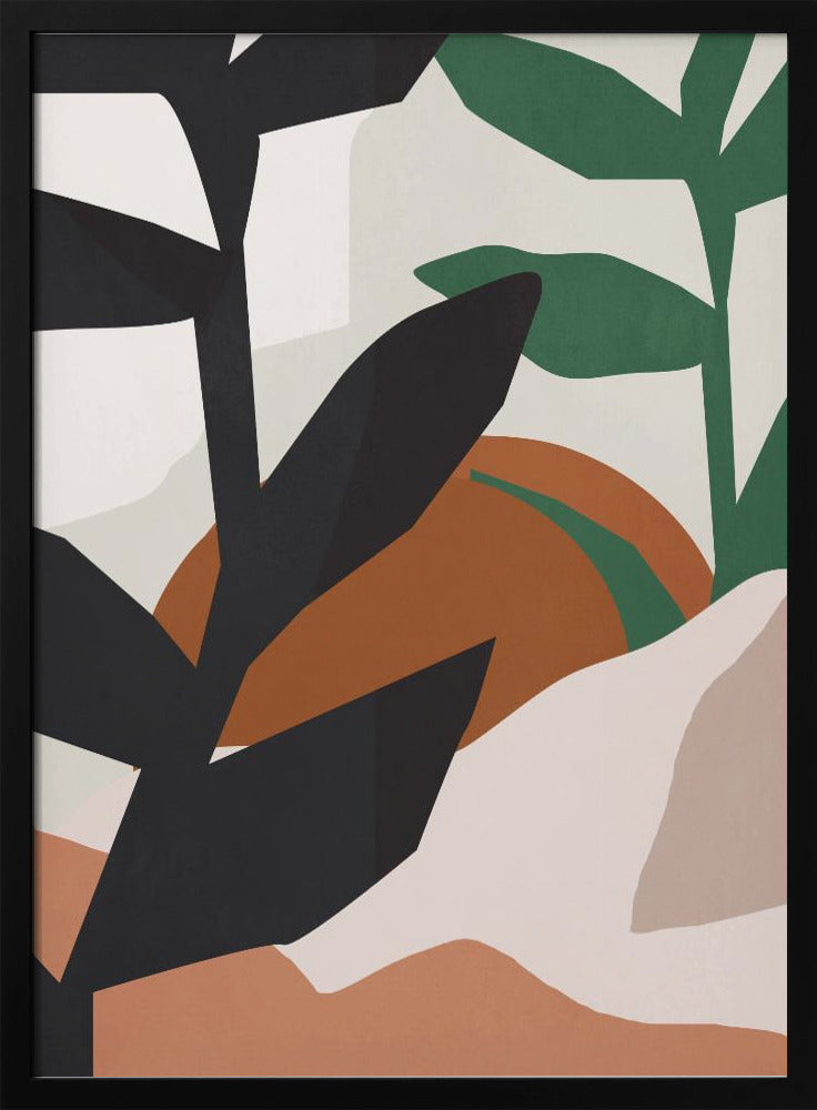 Abstract Art Tropical Leaves | Poster