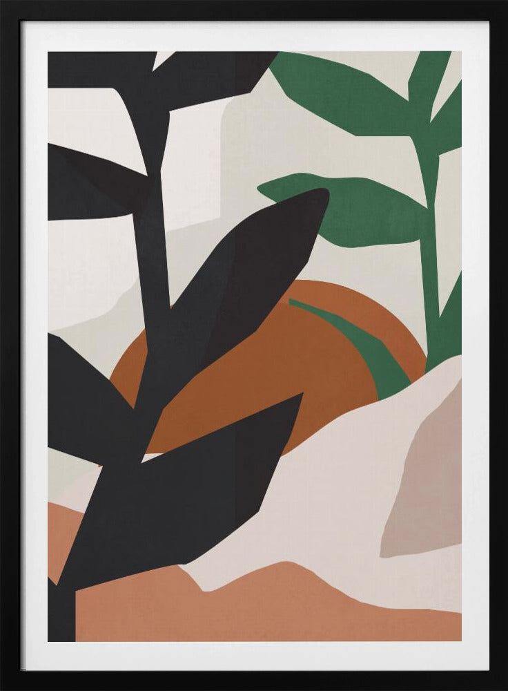 Abstract Art Tropical Leaves | Poster