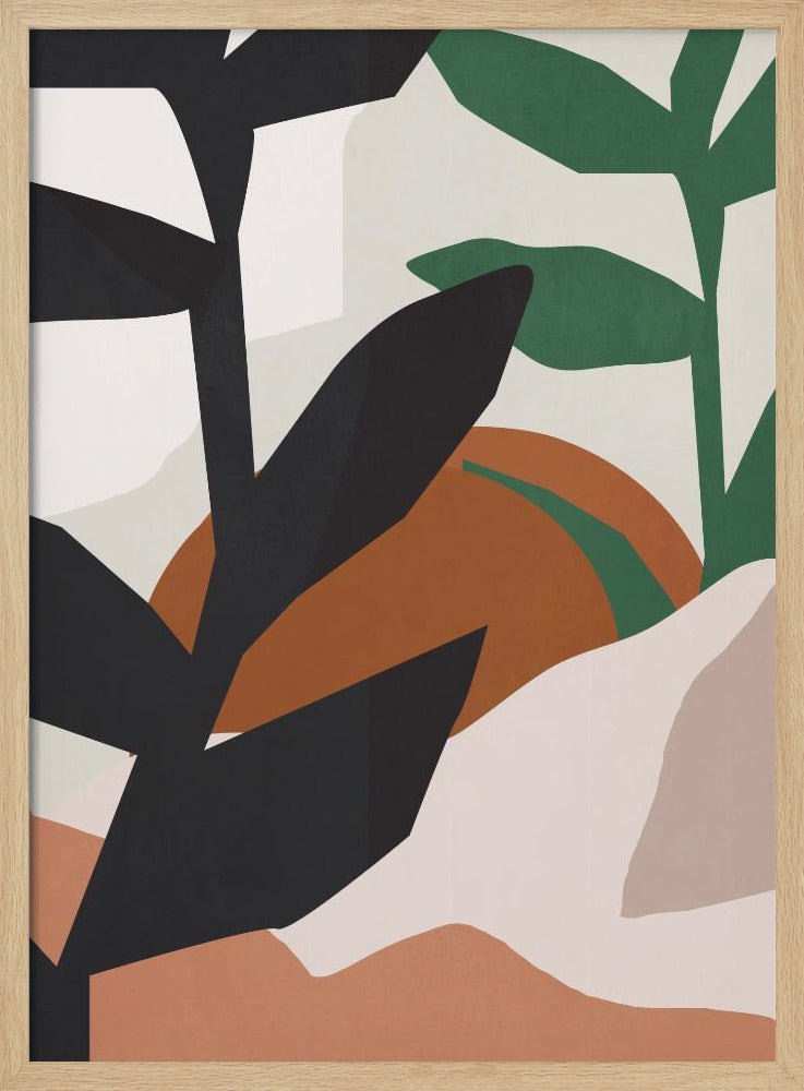 Abstract Art Tropical Leaves | Poster