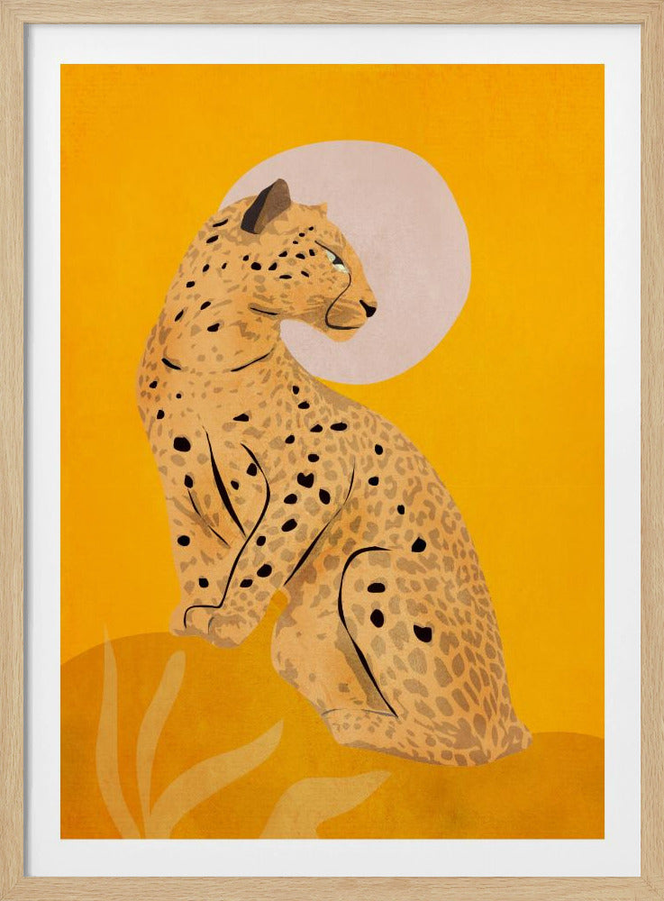 Golden Graceful Cheetah | Poster