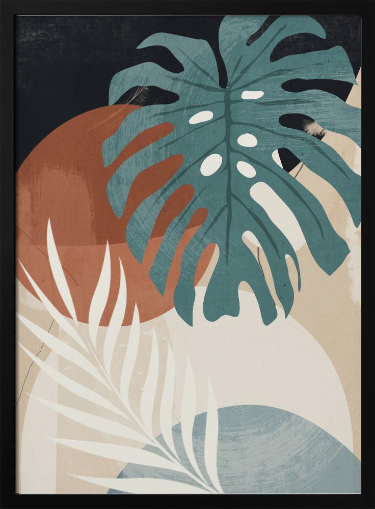Abstract Art Tropical Leaves | Poster