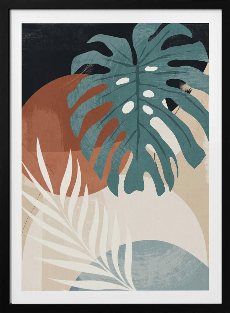 Abstract Art Tropical Leaves | Poster