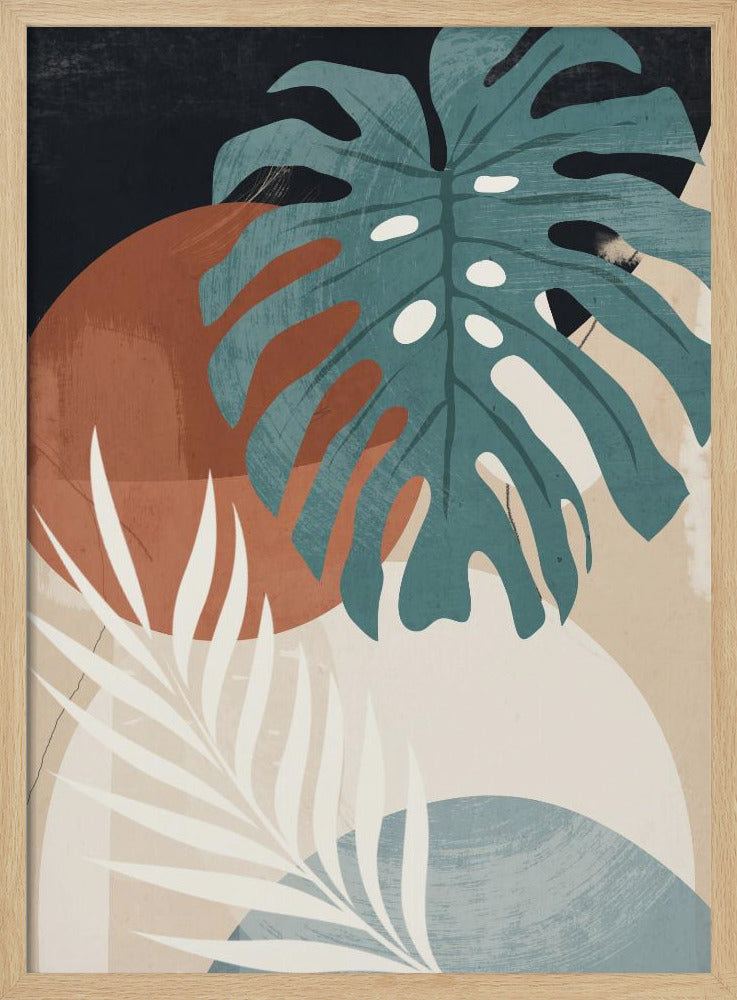 Abstract Art Tropical Leaves | Poster