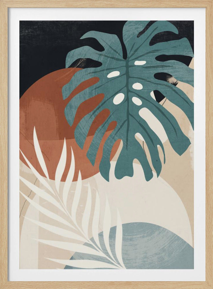 Abstract Art Tropical Leaves | Poster