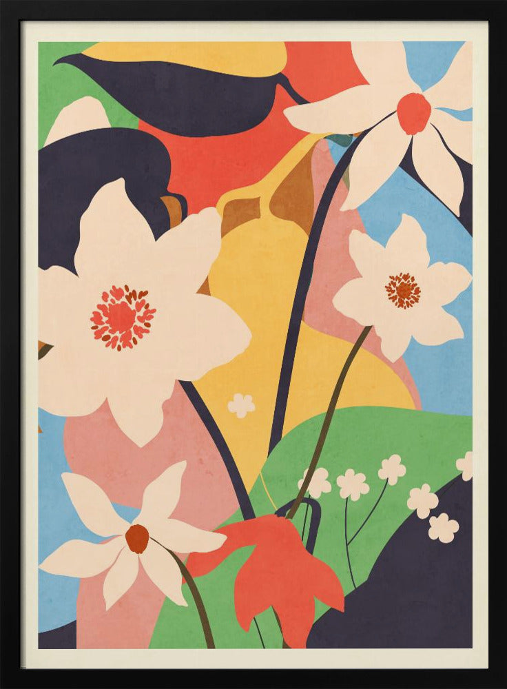 Abstract Art Landscape Flowers | Poster