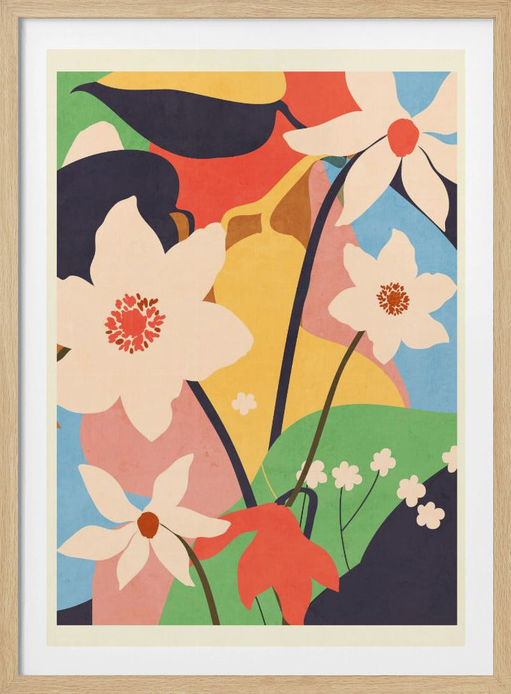 Abstract Art Landscape Flowers | Poster