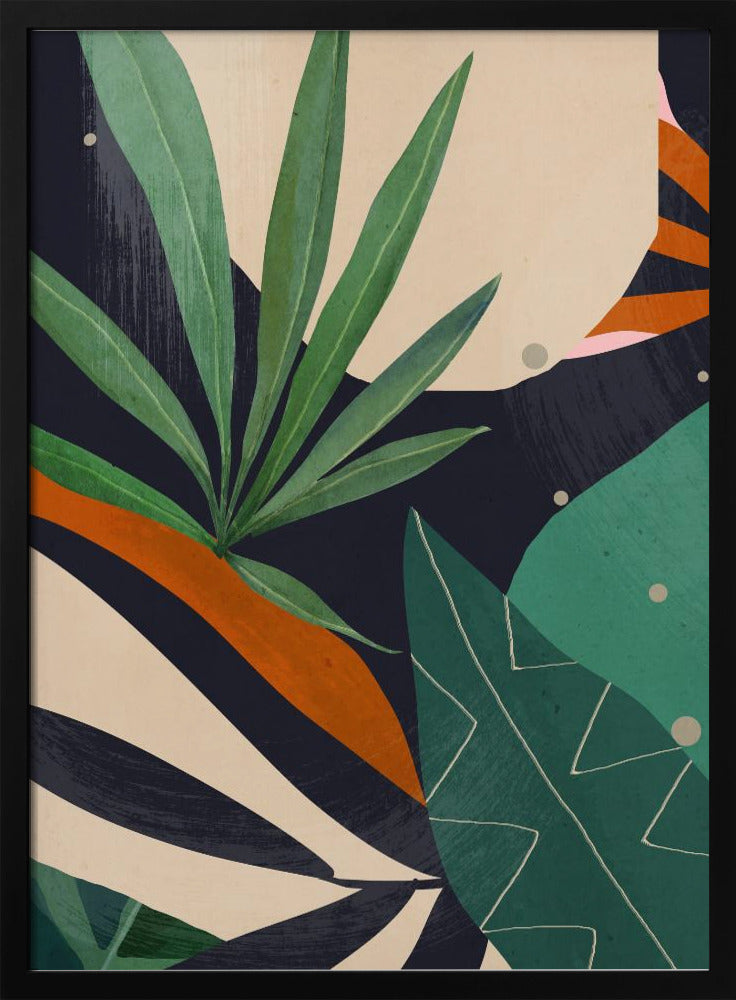 Abstract Art Tropical Leaves | Poster