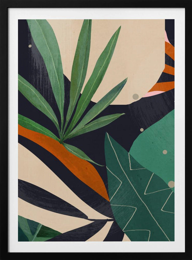 Abstract Art Tropical Leaves | Poster