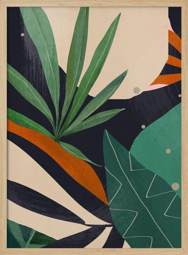 Abstract Art Tropical Leaves | Poster