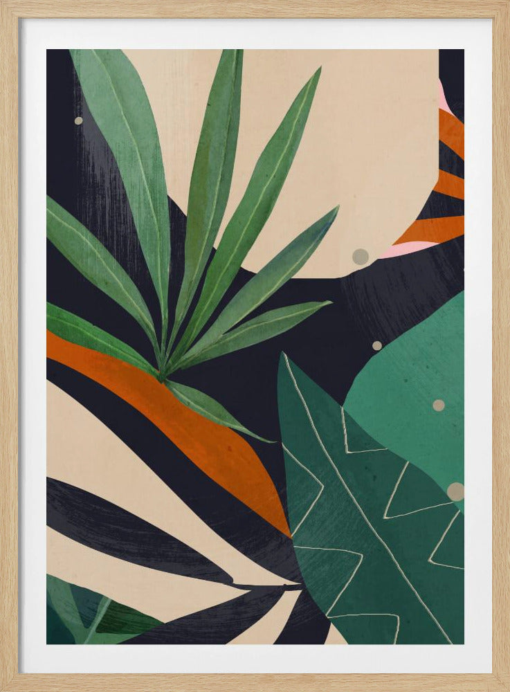 Abstract Art Tropical Leaves | Poster