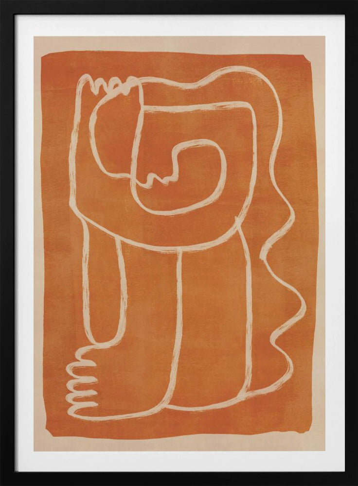 Abstract Line Art Figure | Poster