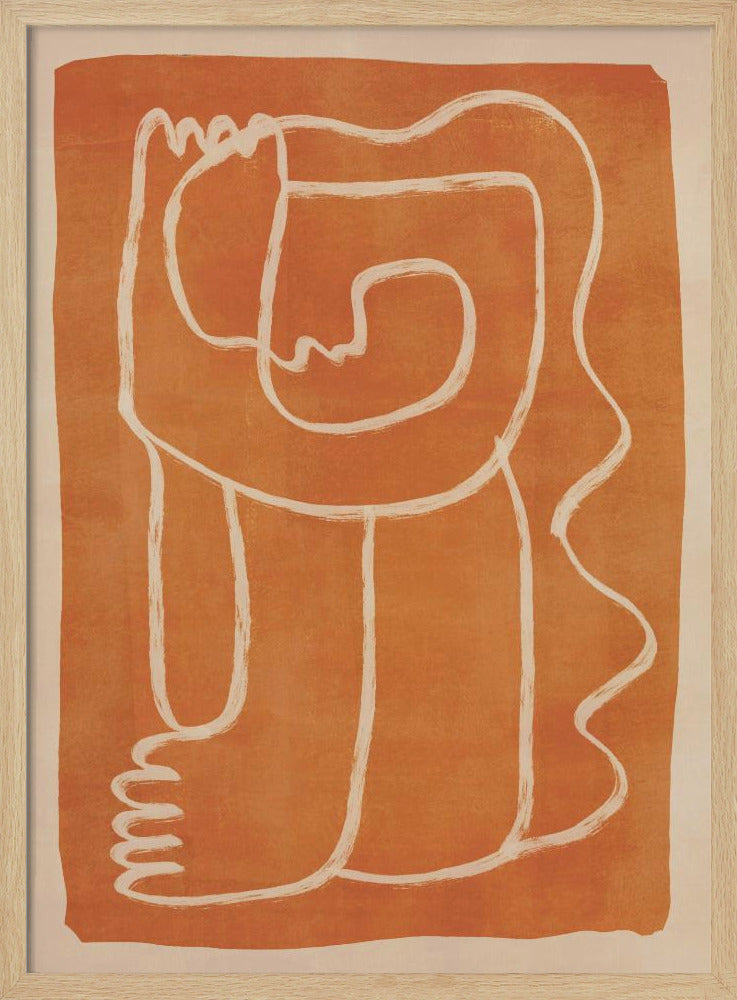 Abstract Line Art Figure | Poster