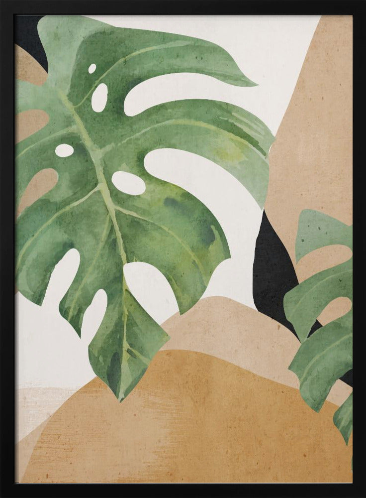 Abstract Art Tropical Leaves | Poster