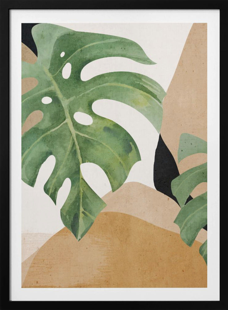 Abstract Art Tropical Leaves | Poster