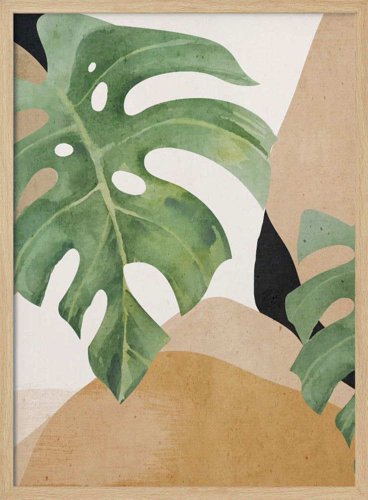 Abstract Art Tropical Leaves | Poster