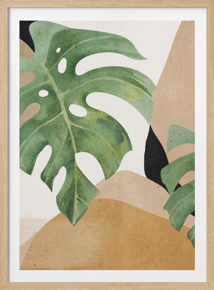 Abstract Art Tropical Leaves | Poster