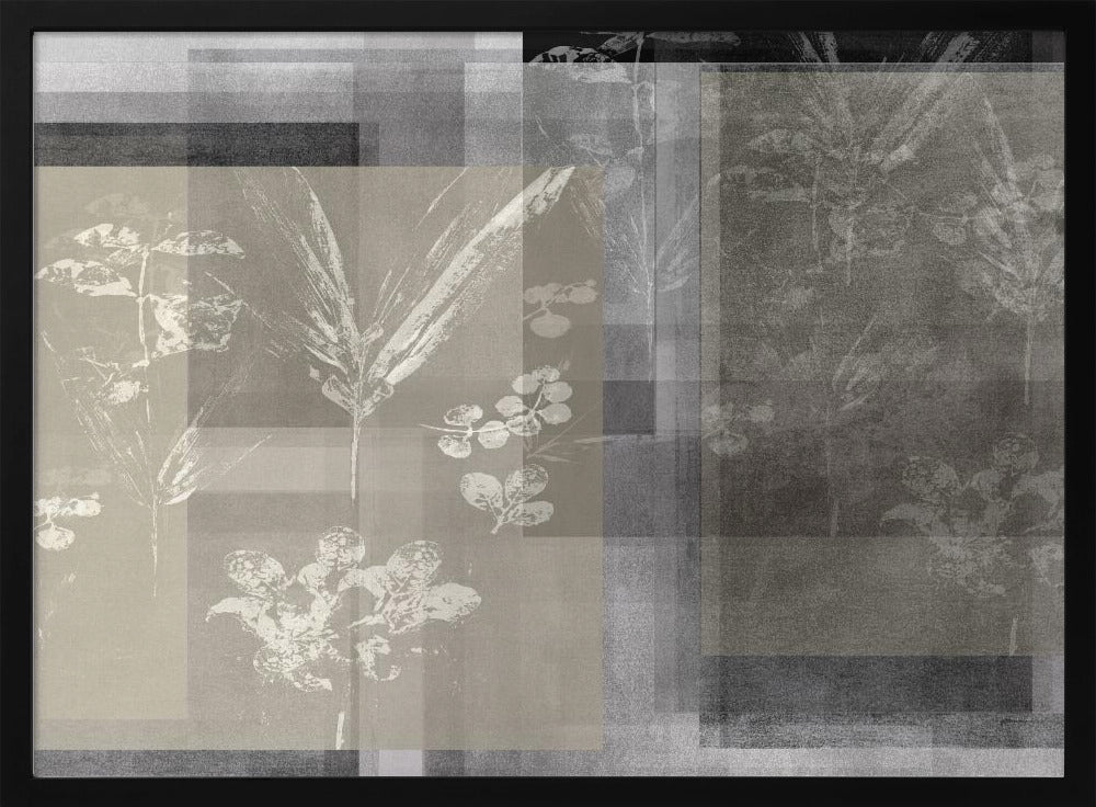 Abstract Botanicals in Neutral Tones | Poster