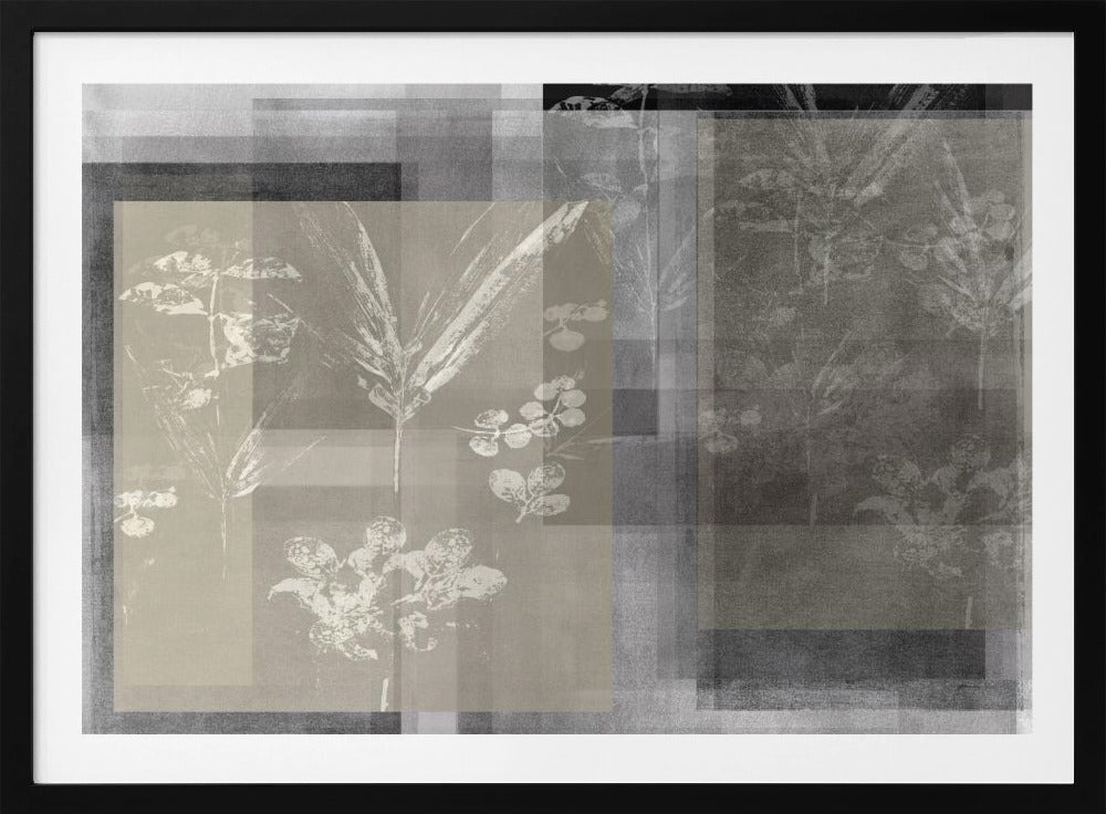 Abstract Botanicals in Neutral Tones | Poster