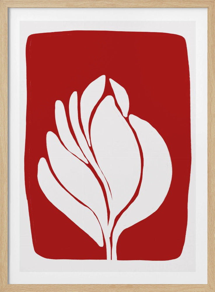 White Blossom Silhouette | Poster