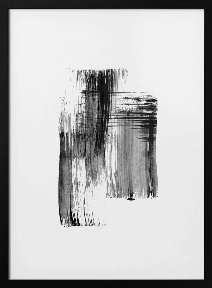 Ink %22black Ink Strokes No.01%22 | Poster