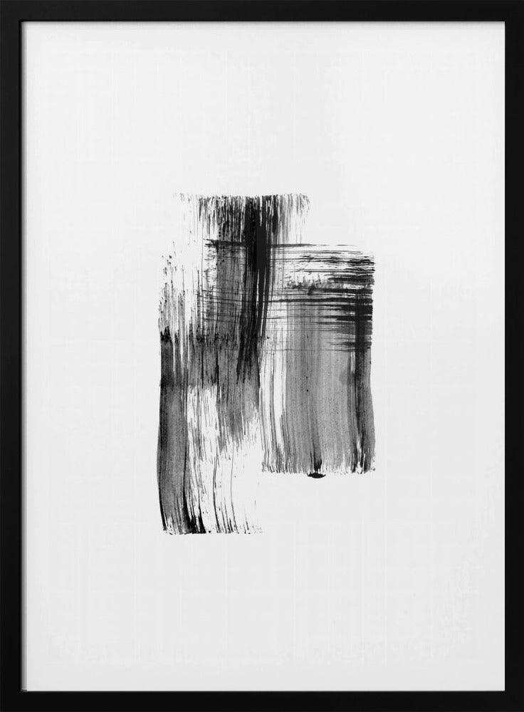 Ink %22black Ink Strokes No.01%22 | Poster