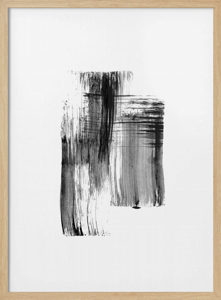 Ink %22black Ink Strokes No.01%22 | Poster