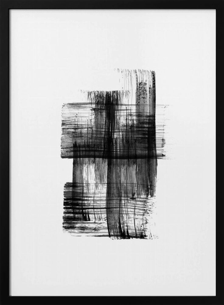 Ink %22black Ink Strokes No.03%22 | Poster