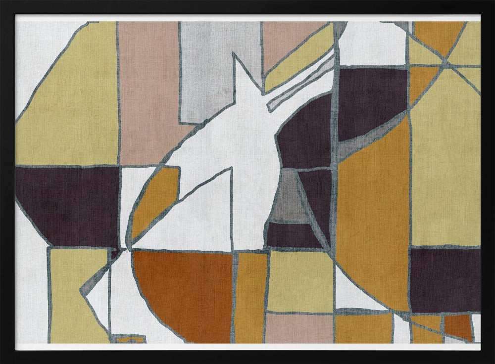 Abstract Geometric Forms in Warm Tones | Poster