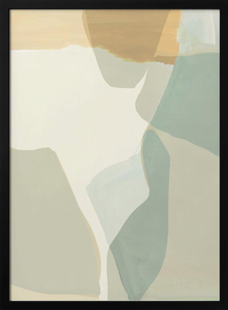 Abstract Shapes in Soft Neutral Tones | Poster