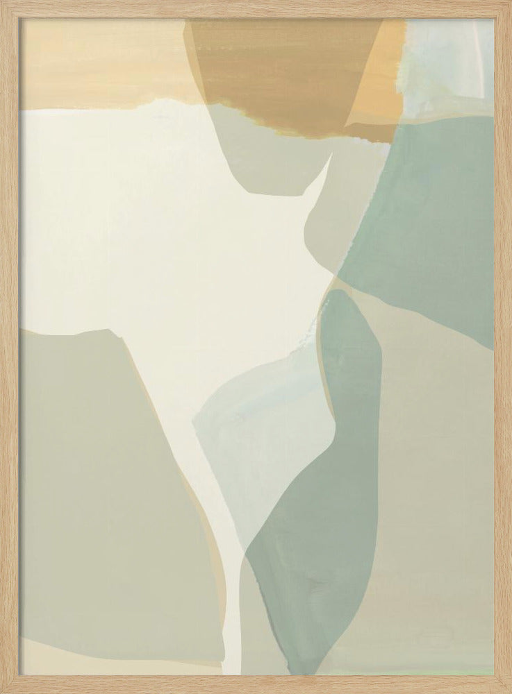 Abstract Shapes in Soft Neutral Tones | Poster