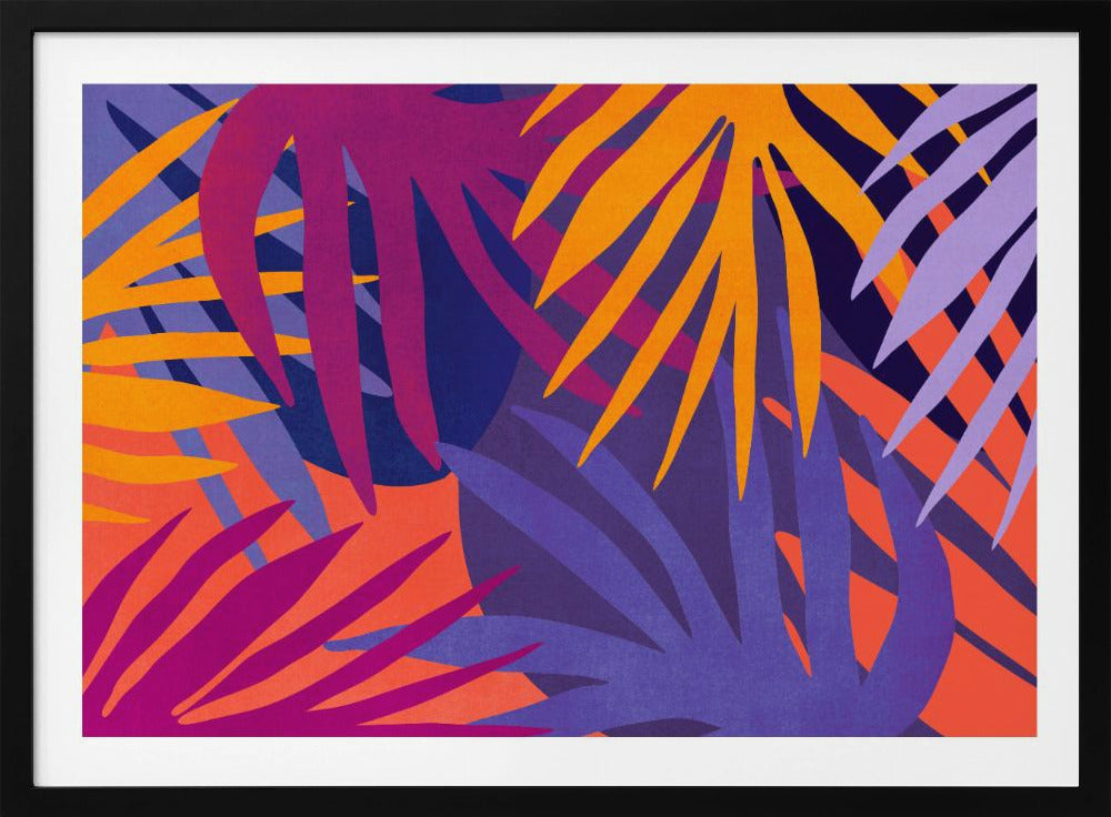 Vibrant Jungle Leaves | Poster
