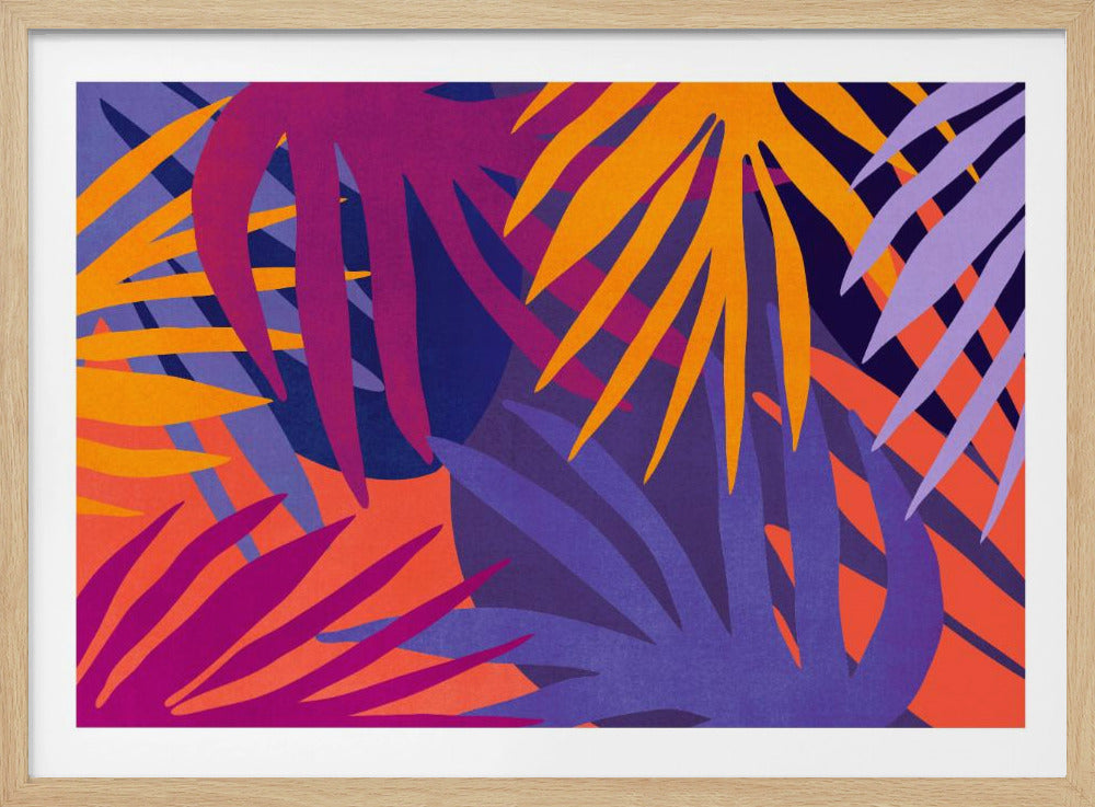 Vibrant Jungle Leaves | Poster