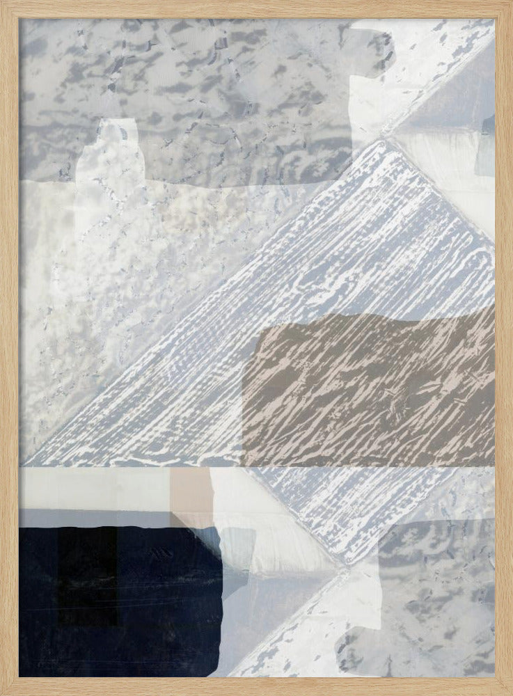 Fragmented Form in White | Poster