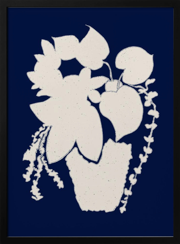 Floral Silhouette of a Plant | Poster