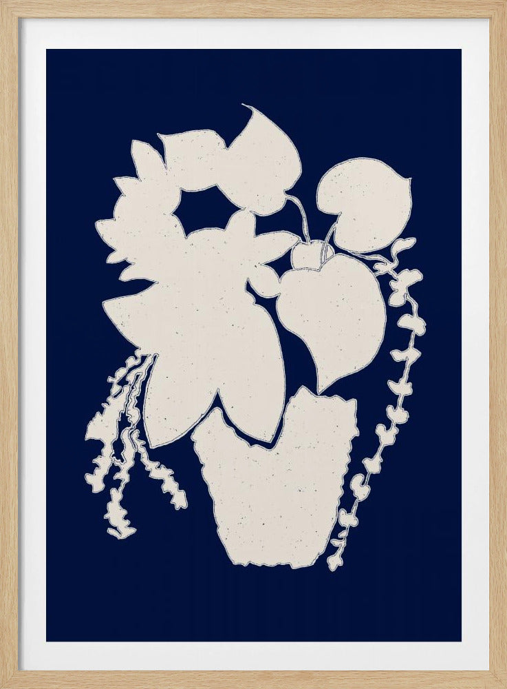 Floral Silhouette of a Plant | Poster