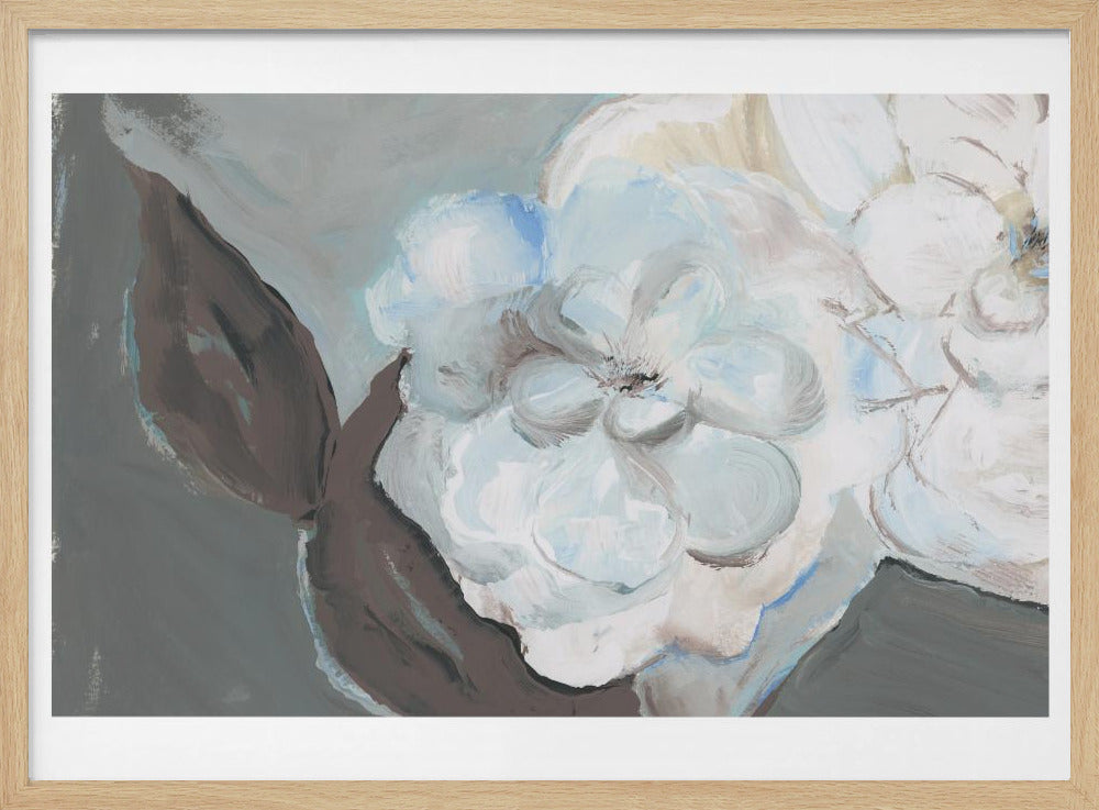 White Petals & Shadows | Poster