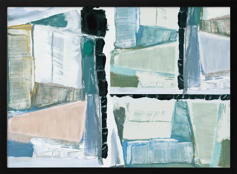 Constructed Abstraction Blue | Poster