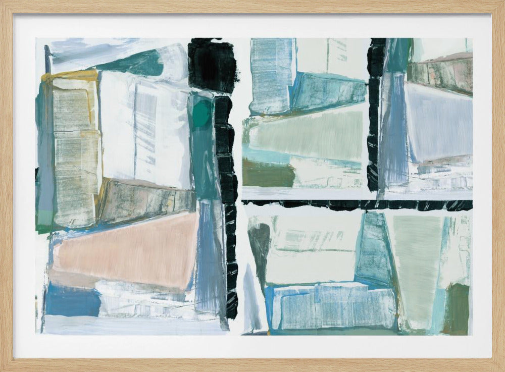 Constructed Abstraction Blue | Poster