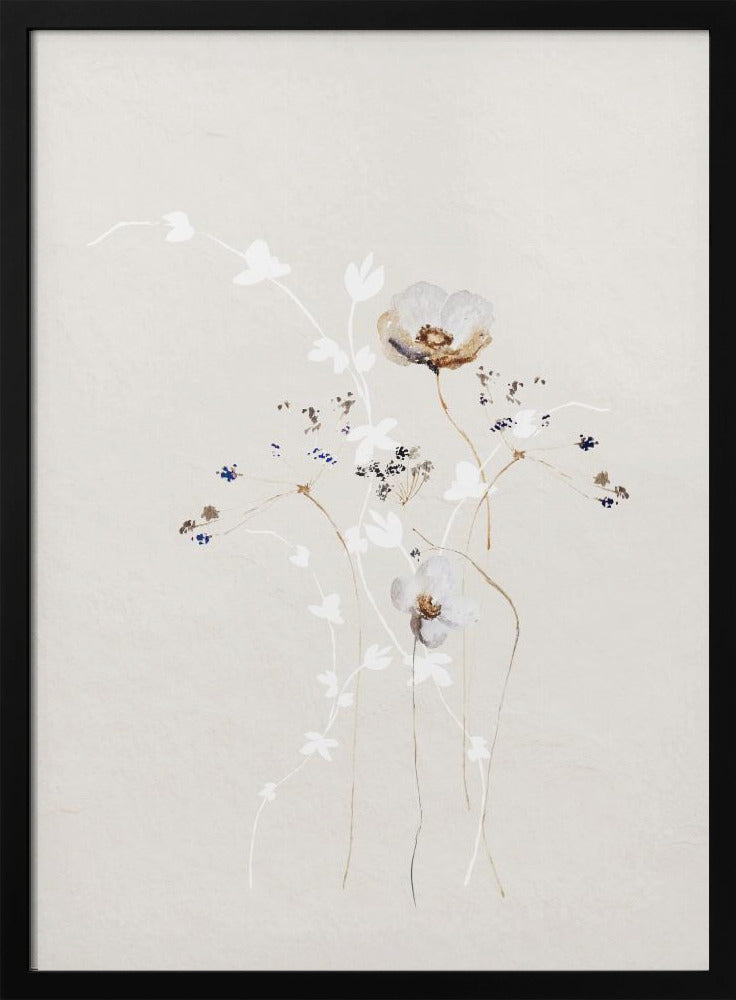 Ethereal Flowers With Subtle Hues | Poster
