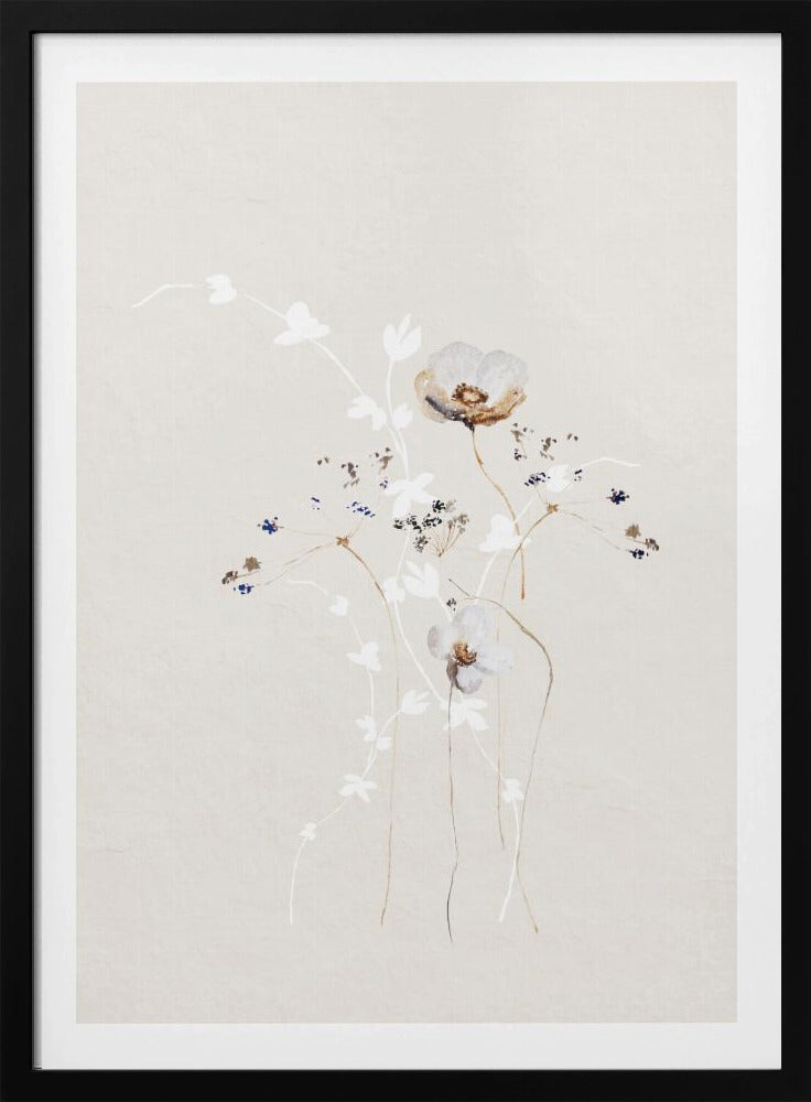 Ethereal Flowers With Subtle Hues | Poster