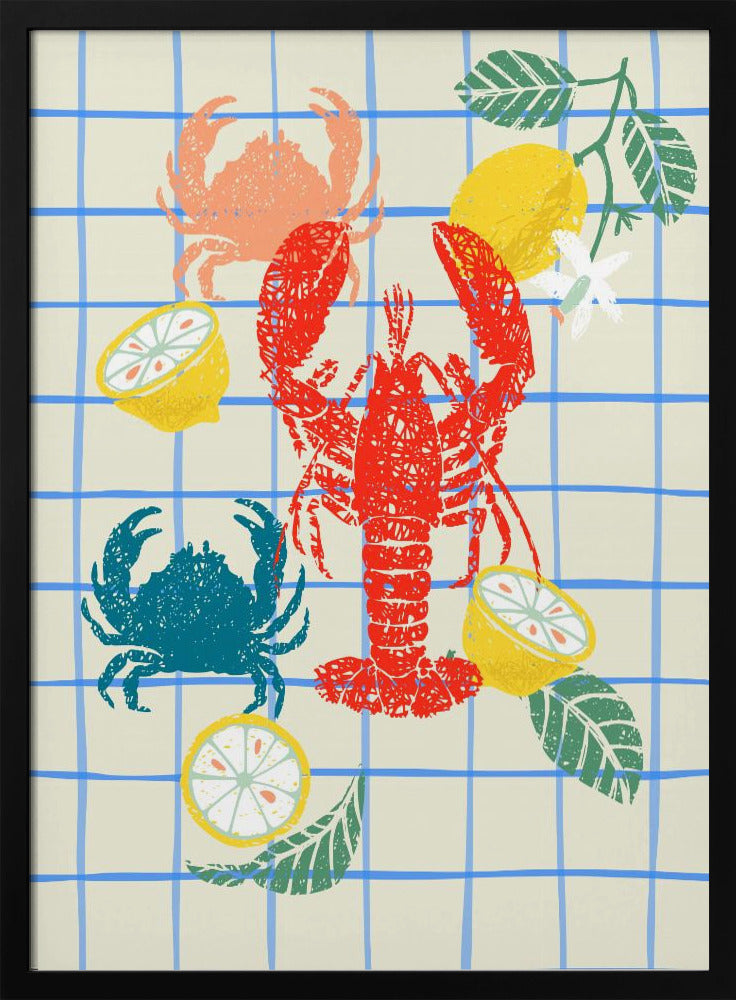 Lobster and lemons | Poster