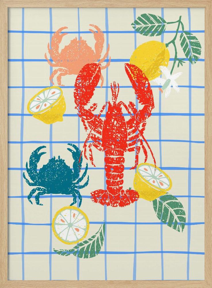 Lobster and lemons | Poster