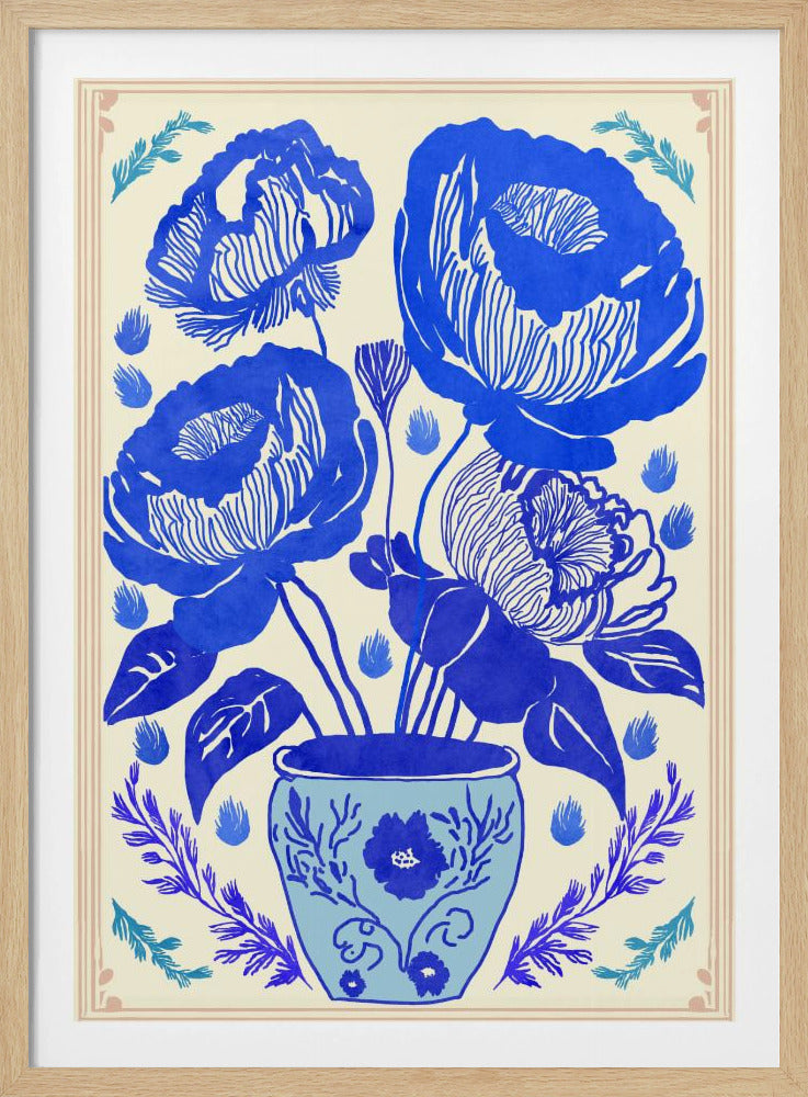 Blue Blossom Vase | Poster