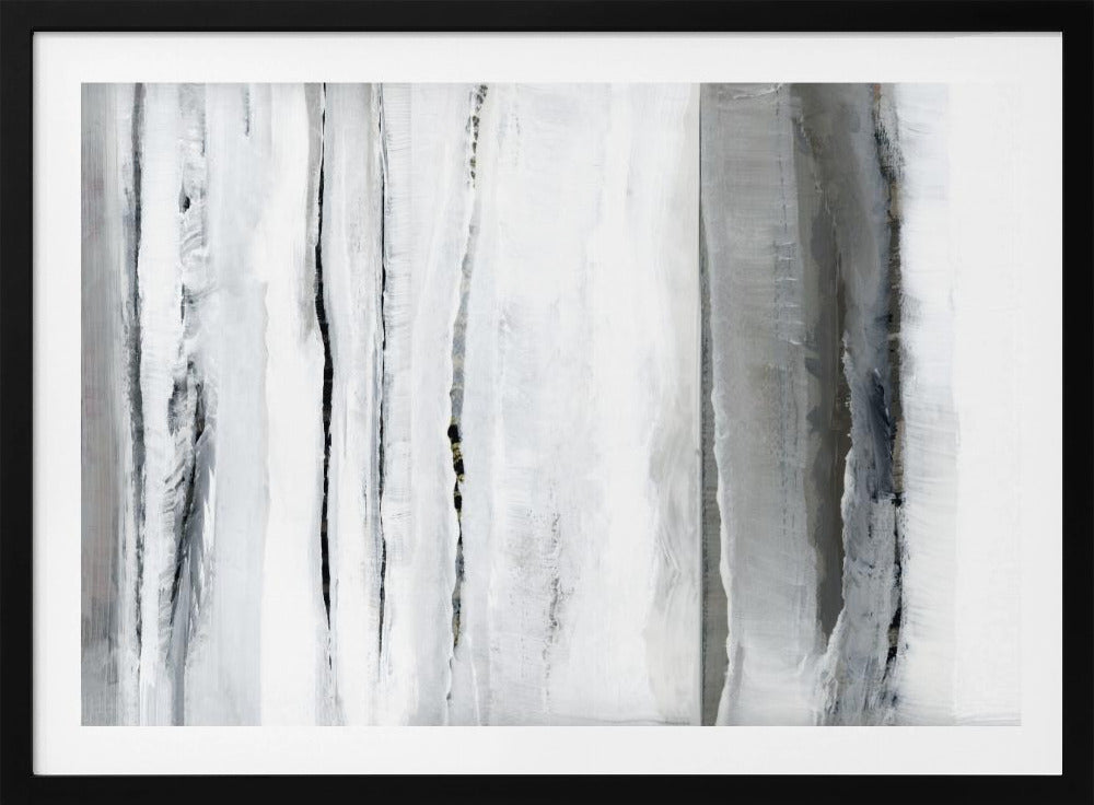 Vertical Strokes In Monochromatic Tones | Poster