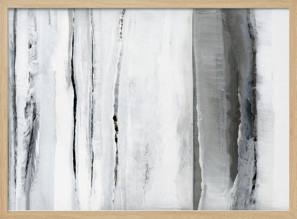 Vertical Strokes In Monochromatic Tones | Poster