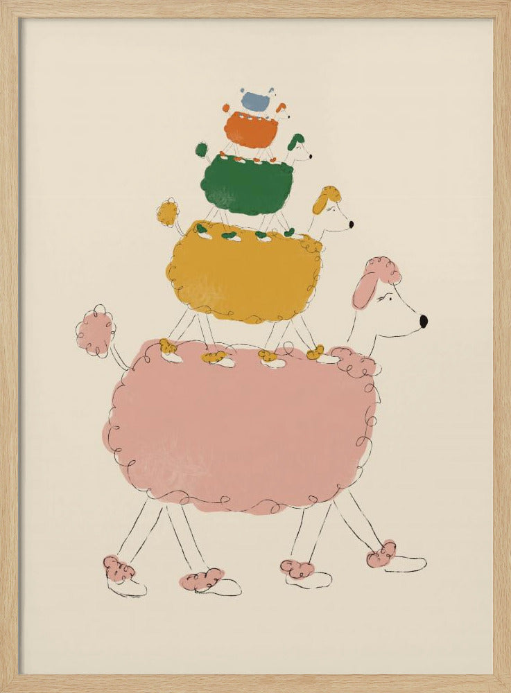 Poodle Pyramid | Poster