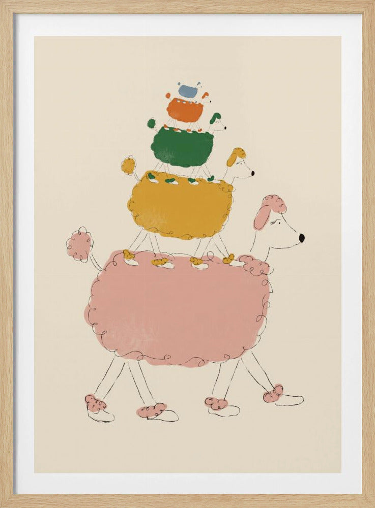 Poodle Pyramid | Poster