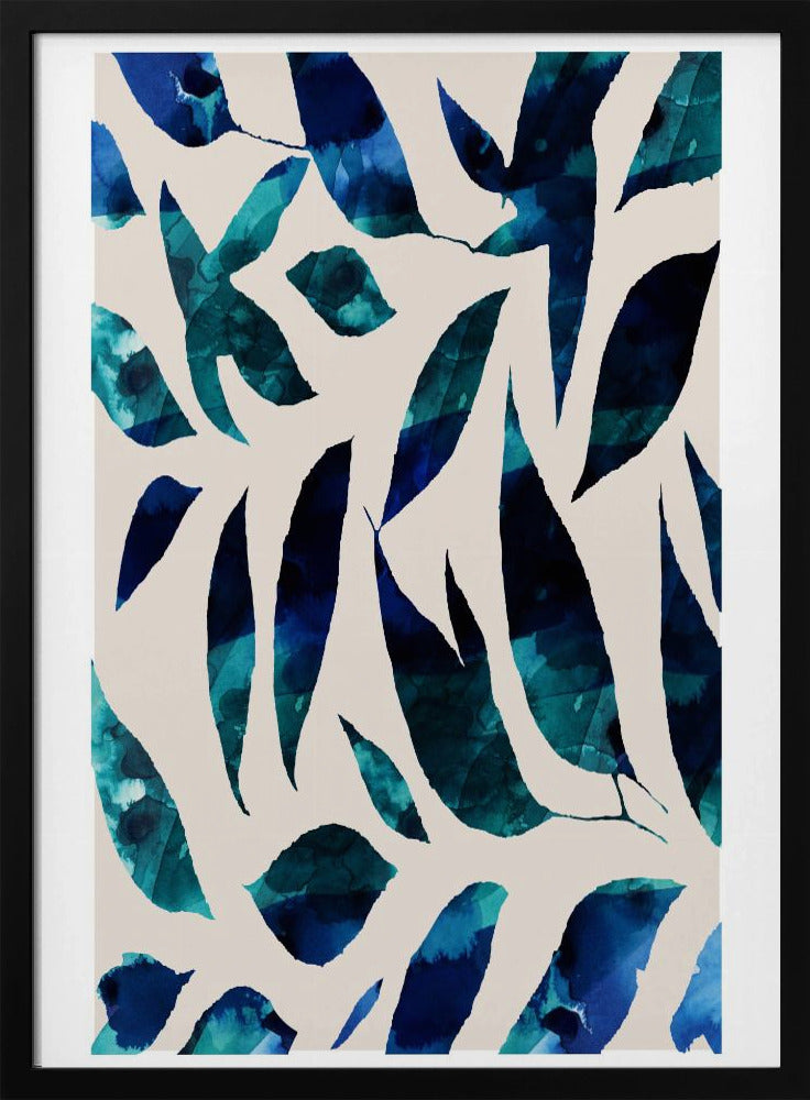 Indigo Leaf Fall | Poster